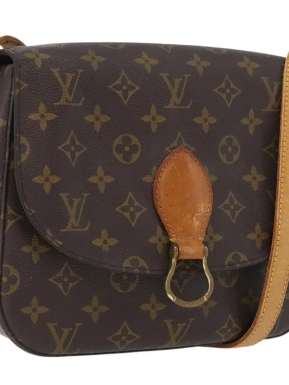 LOUIS VUITTON Monogram Saint Cloud GM Shoulder Bag M51242 LV Auth ki6540